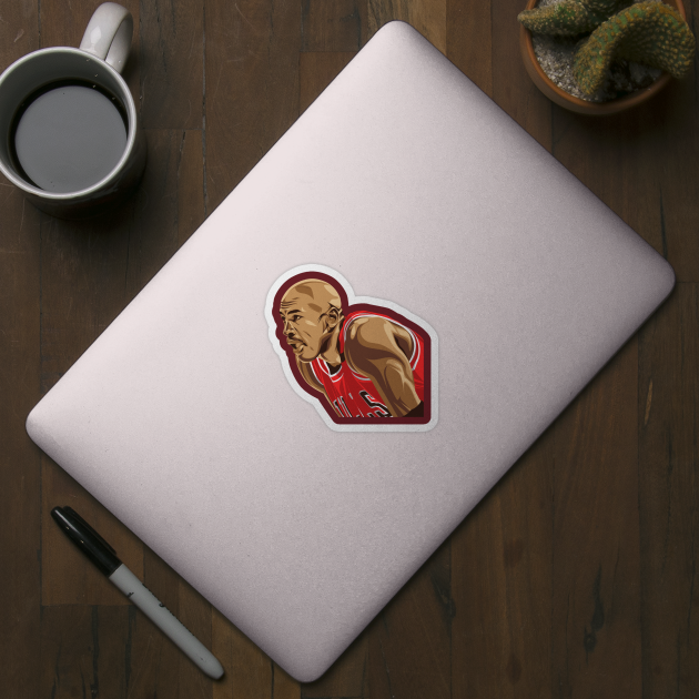 Michael jordan apple sticker hot sale